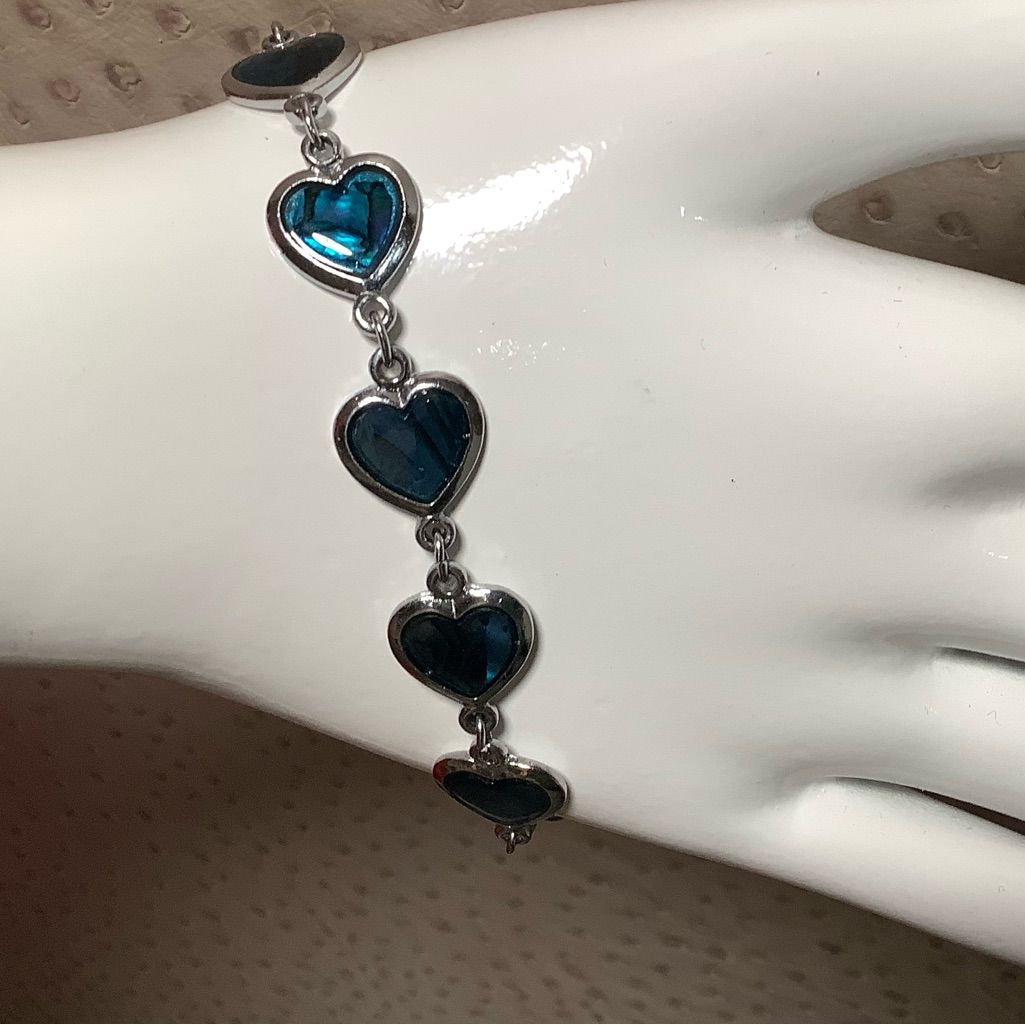 Silver Heart Charm Bracelet
